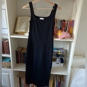 Babaton Contour Squareneck Midi Dress